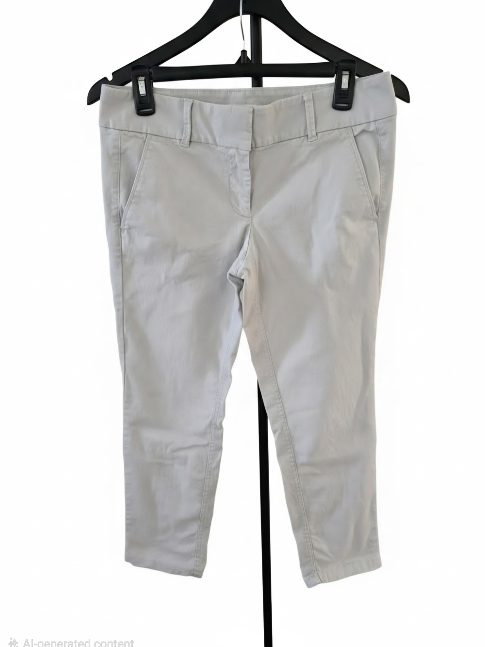 LOFT Khaki Cropped Dress Pants